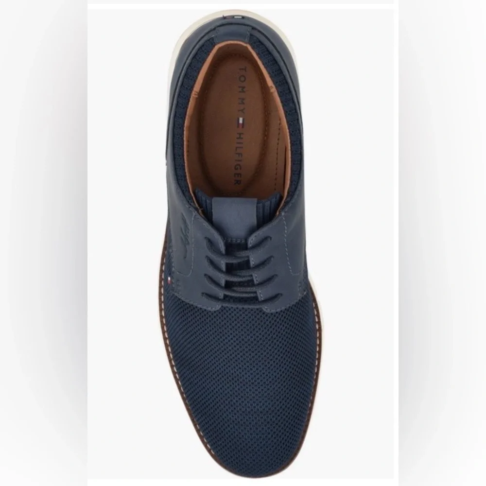 Tommy Hilfiger Navy Blue Oxfords Size 10 - Picture 4 of 16